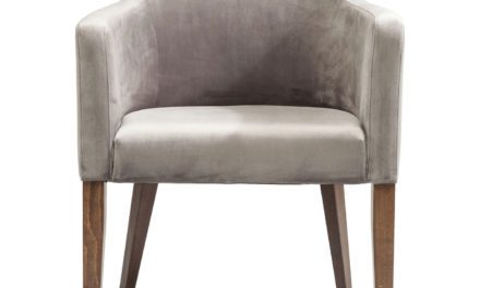 KARE DESIGN Spisebordsstol m. armlæn, Mode Velvet Grey