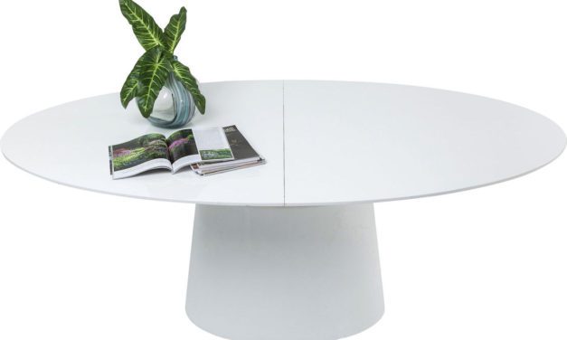 KARE DESIGN Extension Benvenuto spisebord – hvid m. butterflyplade