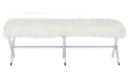 KARE DESIGN Bænk, Visible Fur White