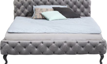 KARE DESIGN Desire Silver sengeramme 200x200cm, Grå, Fløjl