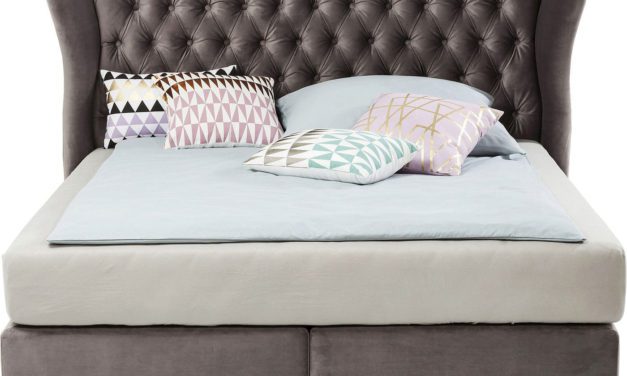 KARE DESIGN sengeramme, City Spirit Silver Grey