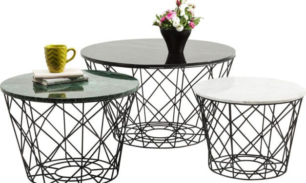 KARE DESIGN Marmor Sofabord, East Round 3-sæts