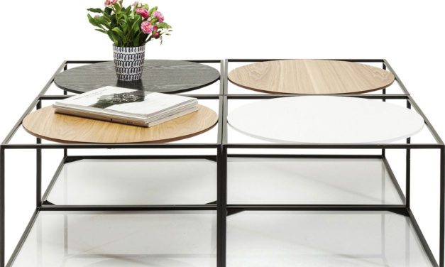 KARE DESIGN Sofabord, Quattro Circles 100x100cm