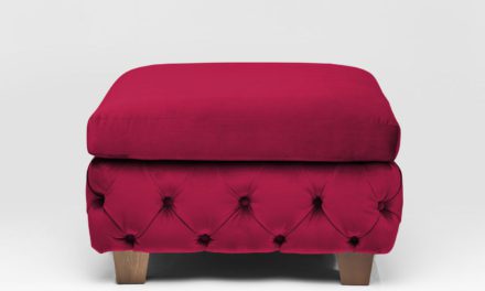 KARE DESIGN Skammel, My Desire Velvet Rubin, Fløjl