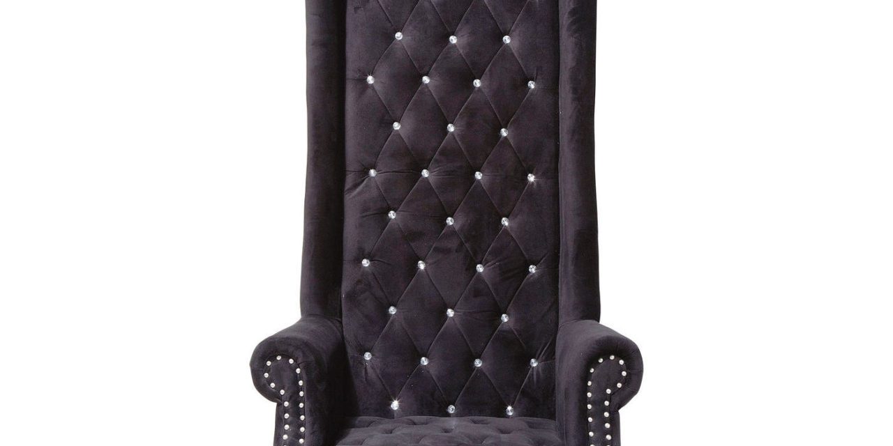 KARE DESIGN Hvilestol m. Armlæn, Queen Black Velvet
