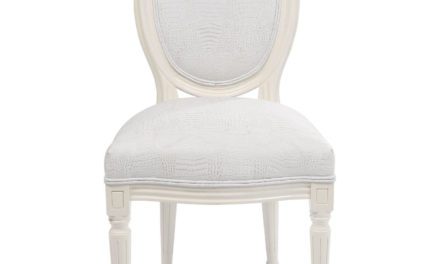 KARE DESIGN Spisebordsstol, Louis White Crocodile