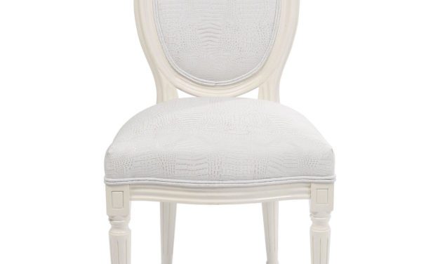 KARE DESIGN Spisebordsstol, Louis White Crocodile