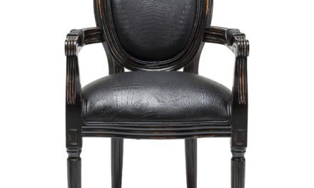 KARE DESIGN Spisebordsstol m. armlæn, Gastro Louis Black