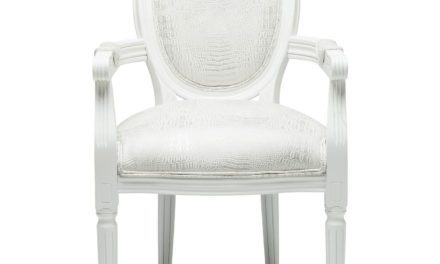 KARE DESIGN Spisebordsstol m. armlæn, Gastro Louis White