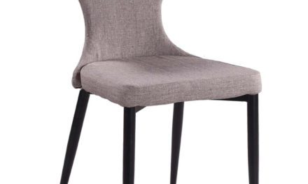 Freja spisebordsstol, lysegrå/sort