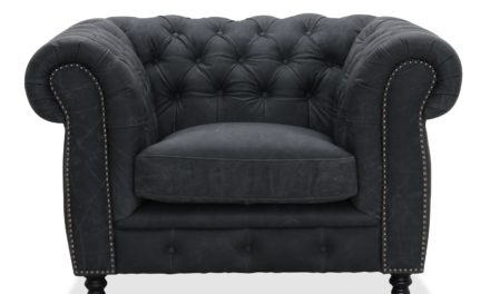 Cambridge stol – sort