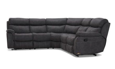 Arizona hjørnesofa recliner grå