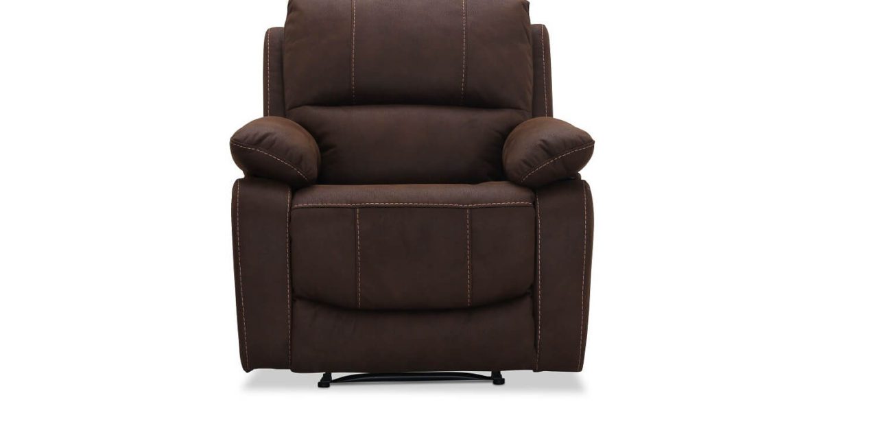 HAGA Texas recliner lænestol – brunt stof