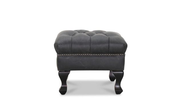 Aberdeen Skammel – Sort Læder