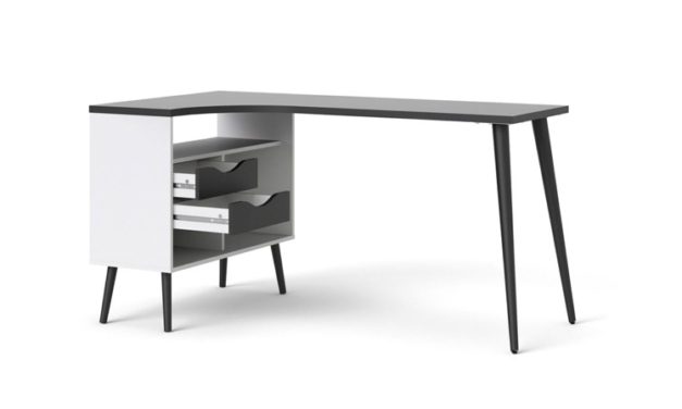 Delta Skrivebord, mat sort