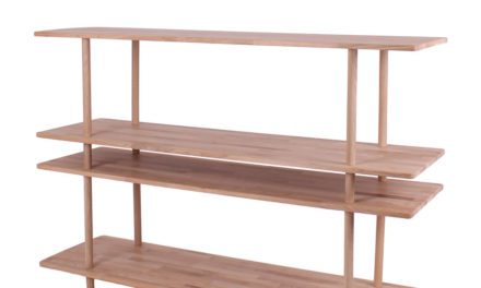 BY TIKA Berlin massiv reol m/4 hylder