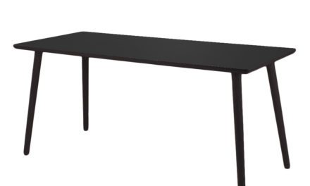 BY TIKA Diamond black Skrivebord – højtrykslaminat