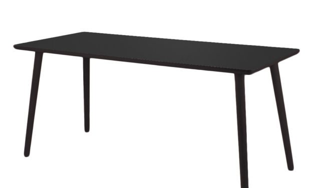 BY TIKA Diamond black Skrivebord – højtrykslaminat