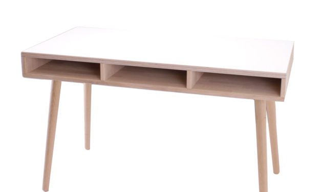 BY TIKA Portland Skrivebord med 3 rum