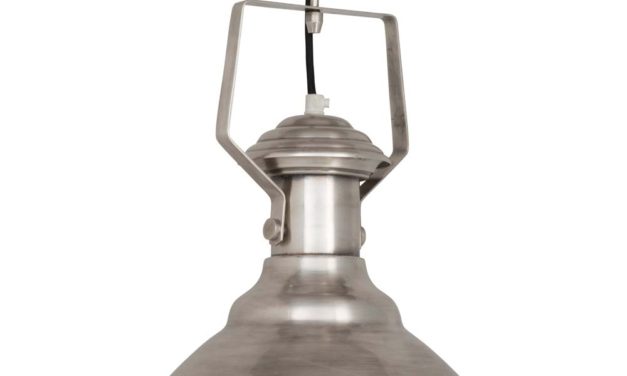 IB LAURSEN Hængelampe metal New York stofledning