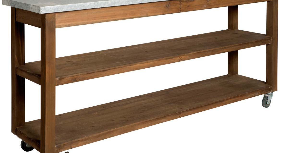 IB LAURSEN Konsolbord m/zink top 2 hylder