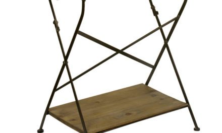 IB LAURSEN Træklapbord m/hylde + jernstel