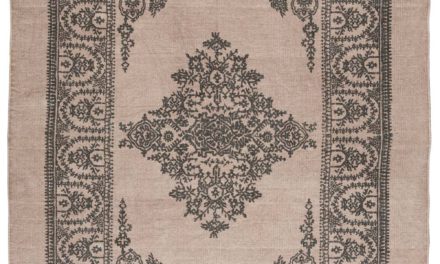 IB LAURSEN Gulvtæppe malva m/gråt tryk