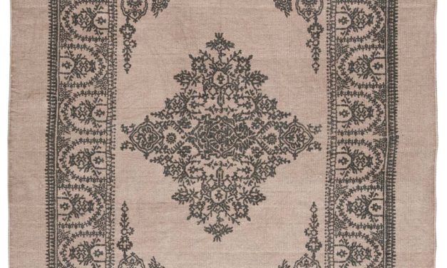 IB LAURSEN Gulvtæppe malva m/gråt tryk