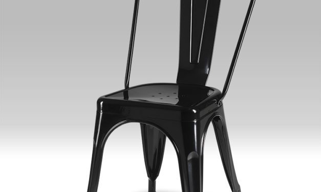 Korona Sort Spisebordsstol