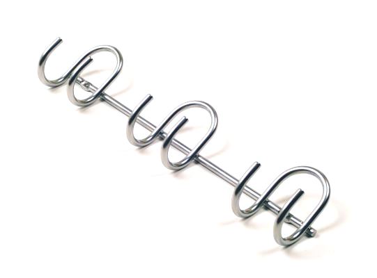 DecoSlide knageliste i flot blank metal