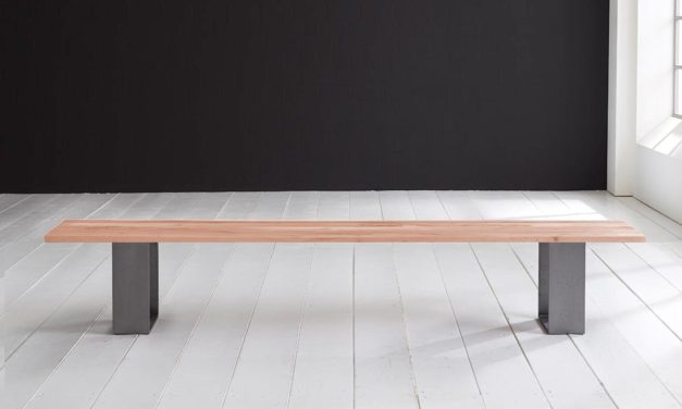 Concept 4 You Spisebordsbænk – Houston ben 260 x 40 cm 3 cm 03 = white wash