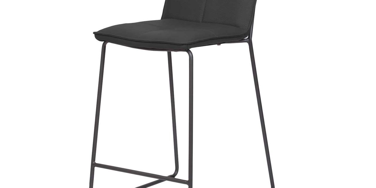 PREFORM, HOUSE OF SANDER Sif barstol – sort imiteret læder