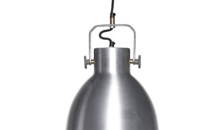 HÜBSCH Lampe, sølv