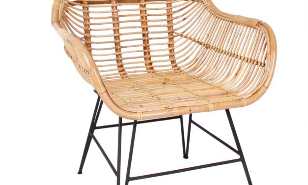 Mura spisebordsstol, natur rattan