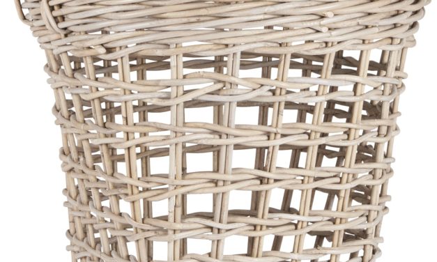 IB LAURSEN Kurv m/hanke åbent flet rattan