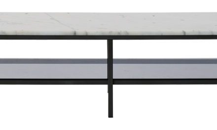 Accent marmor TV-bord – sort/hvid