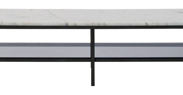 Accent marmor TV-bord – sort/hvid