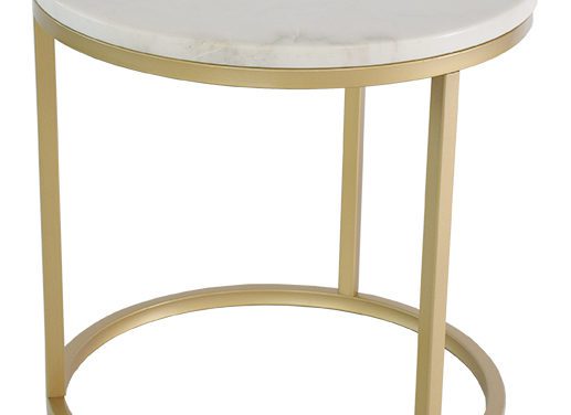 Accent marmor sofabord