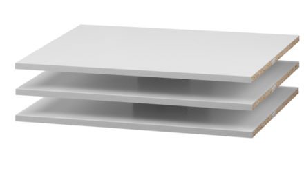 Verona/Firenze hylder – Hvidt MDF, (smal) 3 stk.