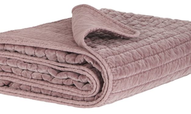 IB LAURSEN Quilt sengetæppe – Malvafarvet velour