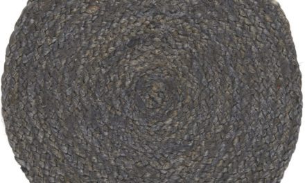 IB LAURSEN Dækkeserviet mørkegrå jute