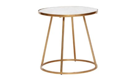 Hübsch bord i flot marmor og metal