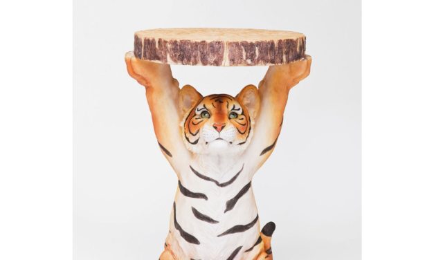 KARE DESIGN Sidebord, Animal Tiger Ø35cm