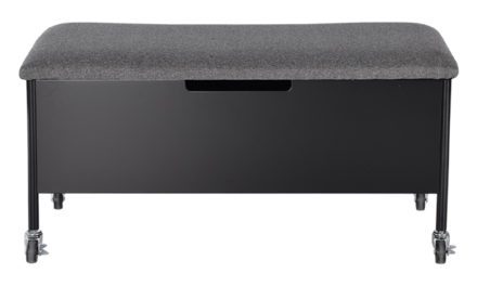 Sture bænk m. opbevaring og hjul