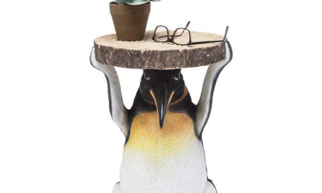 KARE DESIGN Sidebord, Animal Mr. Penguin Ø33cm