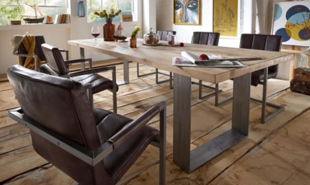 BODAHL Texas spisebord – sand egetræ, plankebord 220 x 110 cm