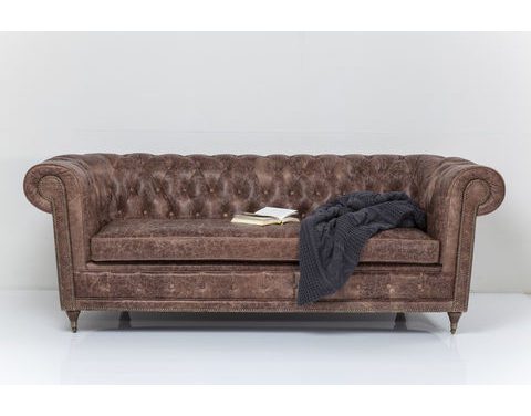 Oxford Vintage Deluxe 3 pers. lædersofa