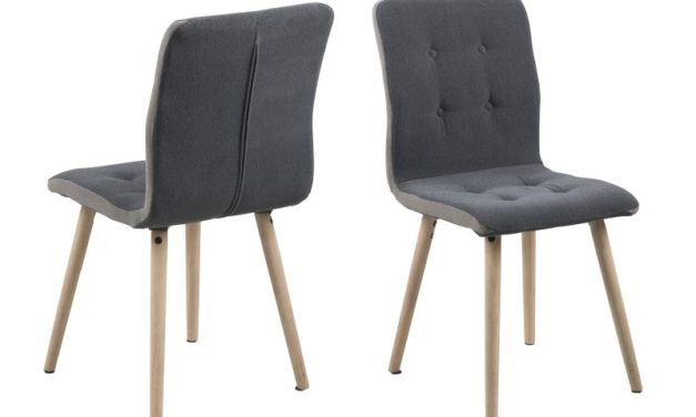 Frida spisebordsstol – mørkegrå