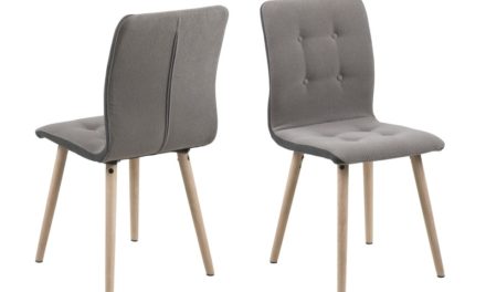 Frida spisebordsstol – lysegrå