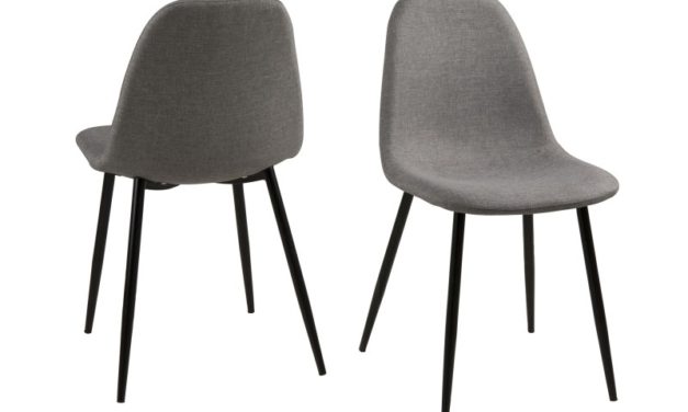 Wilma spisebordsstol – lysegrå